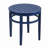 Arbor Round Classic Outdoor Tea Coffee Adirondack Table, Solid Acacia Wood Navy End Table, 18" Small Indoor Outdoor Side Table for Living Room, Patio, Balcony-1968732464