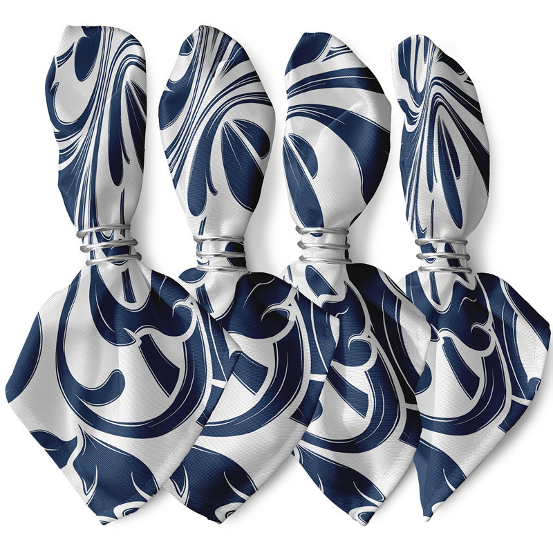Ensemble de serviettes 4 pièces Selina, Bleu
