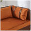 Méridienne en bois d'eucalyptus massif l 65 po x P 30 po x H 27 po HDF