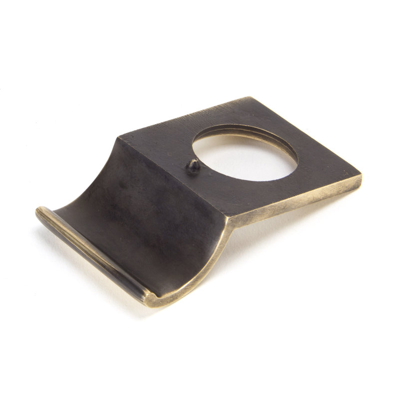 Rim Cylinder Pull Rosette, Polished Bronze
