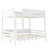 Full Over Full Solid Wood Bunk Bed with Shelves-1752525011-1752525010