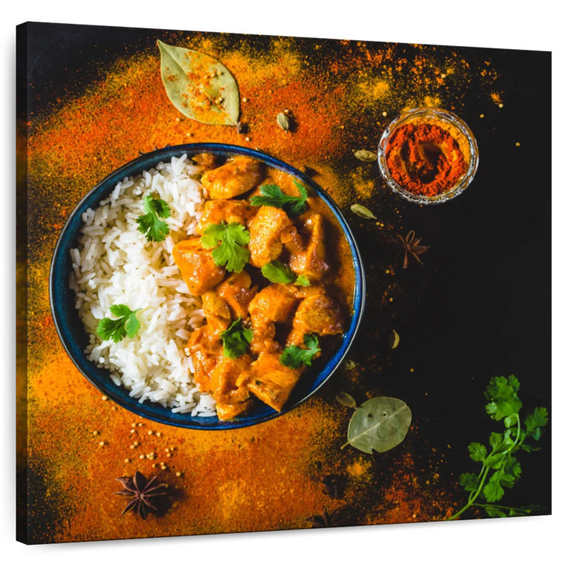 Yarlin Indian Butter Chicken, 16" H x 16" W
