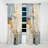 Murrin Abstract Beige Gold Road Collage - Collages Curtain - Velvet Room Darkening - 1 panel-1320615477