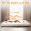 Tapis de sol pliable de 8 pouces pour matelas de futon, lit pliant, canapé-lit, lit double