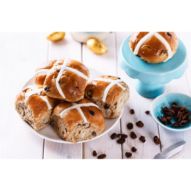 " Easter Cross-Buns " by Voneisenstein, 8" H x 12" W