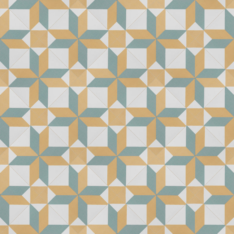 Revival 8" x 8" Ceramic Patterned Wall & Floor Tile