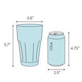 Diva 14oz. Drinking Glass Set