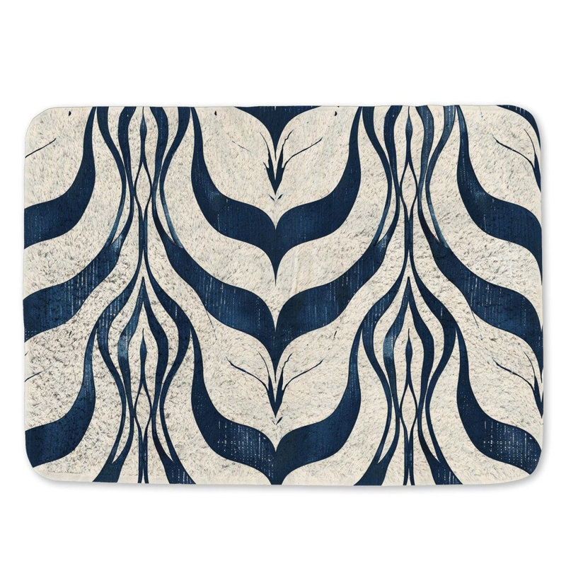 Kaedence Microfiber / Microsuede Non-Slip Bath Mat, 21" W x 34" L