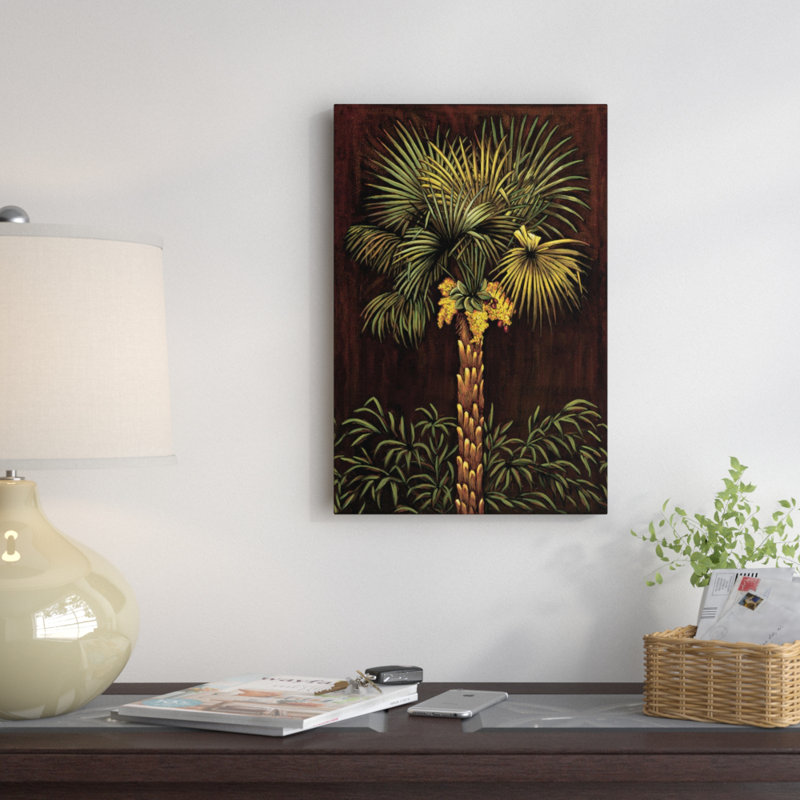 «Tropical Paradise I» par Samuel Blanco, impression sur toile tendue, H 32 po x l 24 po x P 1 po, Papier d'art encadré noir