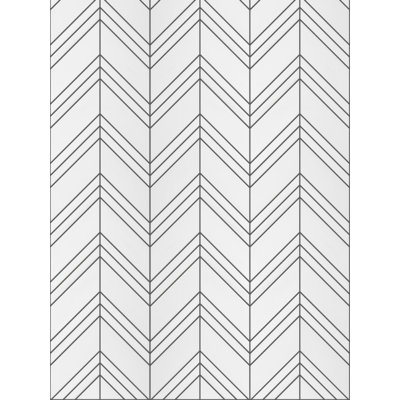 Carreau de mosaïque en marbre 12 po x 15,4 po Chevron