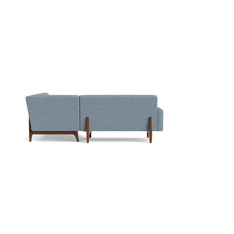 Tyler Sectional With Bumper (95" X 95"), Performance Weave - Natural, Right Hand Facing
