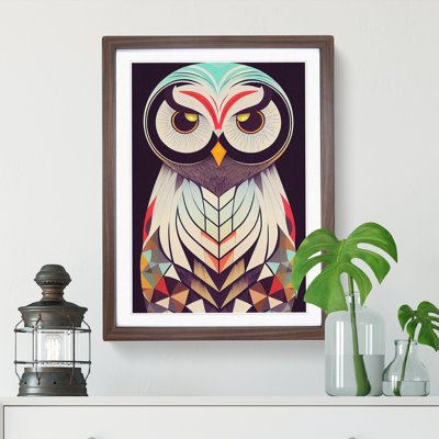 Unique Owl Art No.5 Abstract - Wall Art