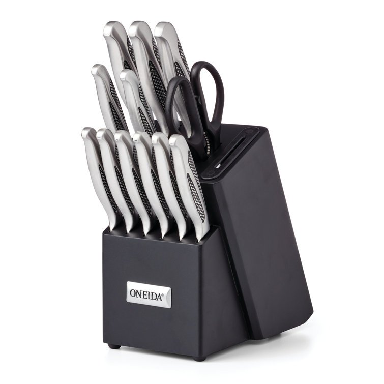 Schmidt Brothers Cutlery Jet Black 12-Piece Knife Set by Crate and