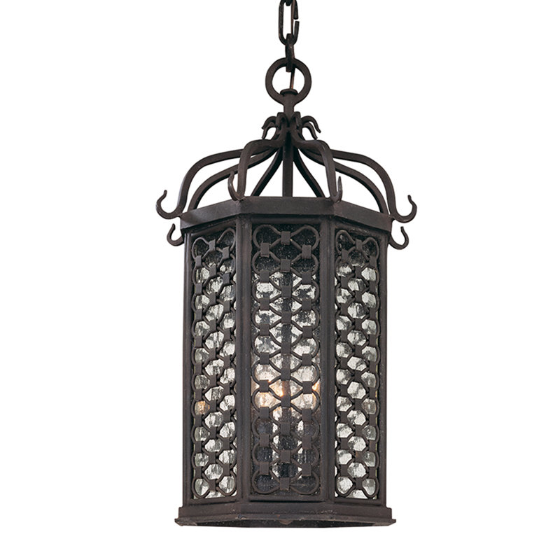 Lanterne suspendue d'extérieur Los Olivos, Candélabre, H 20 po x l 11,75 po x P 11,75 po