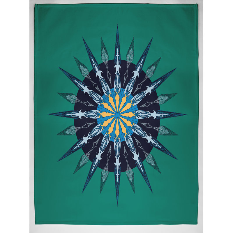 Schrum Plain Weave / Muslin Throw Blanket, Green