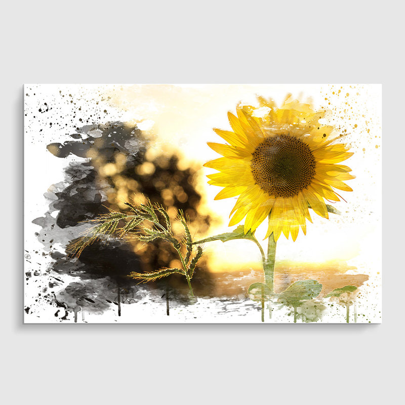 Flower the Yellow Sunflower - Frameless Print, 29.7cm H x 42cm W