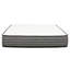 Premium 12 po Très grand matelas hybride à ressorts ensachés, matelas en mousse viscoélastique imprégnée de gel, blanc / gris