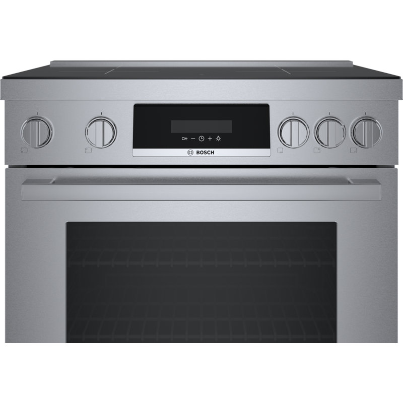 30" Bosch 800 Series Industrial-Style Induction Range
