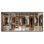 Paravent en verre transparent 1 pièce de 144 po x 80 po H 144 po x 80 po avec quincaillerie, 4 panneaux