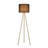 60.6'' Nordic Tripod Floor Lamp with Walnut Solid Wood Base & Linen Shade, Foot Switch, E26 Socket, UL Certified Modern Standing Lamp for Living Room, Bedroom, Study & Reading Nook-2055002699