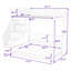 Lit double escamotable et lit mezzanine avec système hydraulique et bureau caché-632039410
