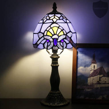 Tiffany-style Angel Table Lamp