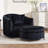 40.4"W Modern Swivel Accent Chair,Velvet Single Sofa Chair With Ottoman-828875376