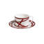 Tasse à thé et soucoupe Missoni Nastri Bordeaux Diam. 3,3 po, H 2,3 po, capuchon 7,5 oz, soucoupe Dim. 6 po-119628776-119628773