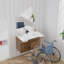 Meuble-lavabo mural simple 32 po avec surface solide-1744078522
