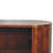 39" Chestnut Solid Wood Three Tier Bookcase