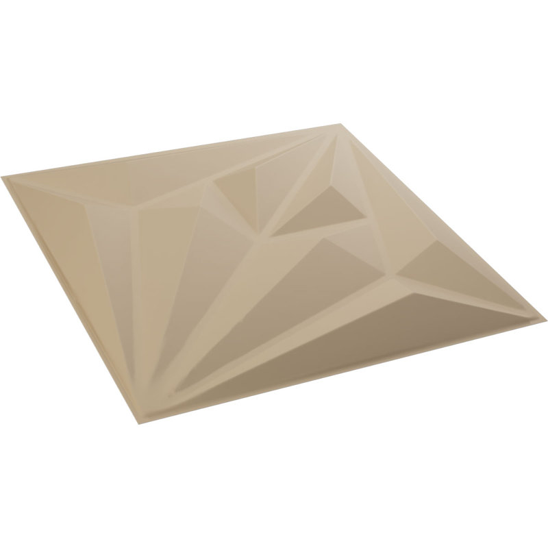 Panneau mural 3D Diamond EnduraWall, Beige fumé satiné UltraCover