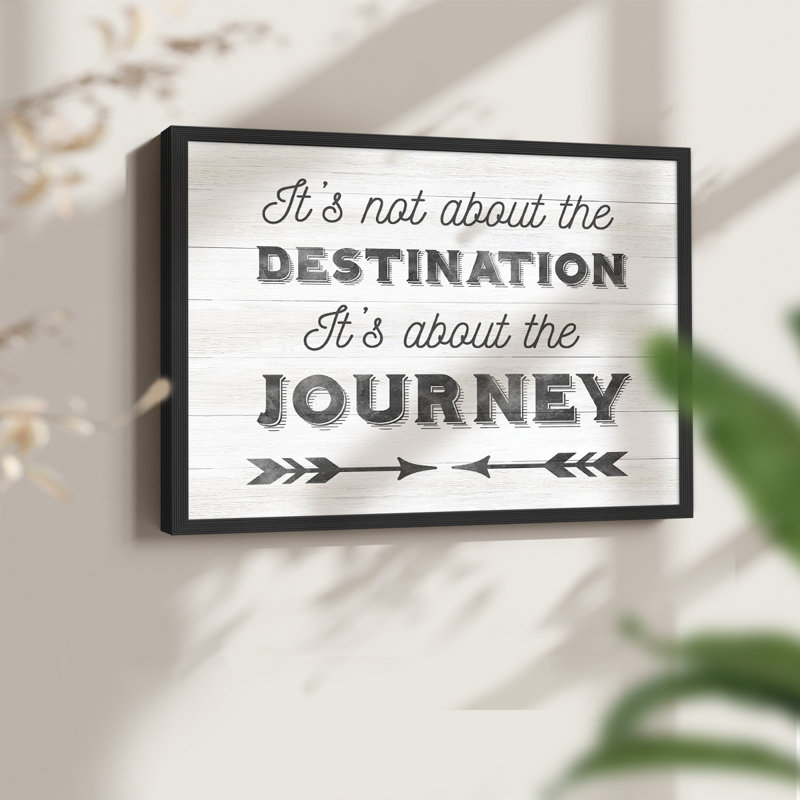 Destination -Framed Print - Restickable, Black, 8" H x 10" W