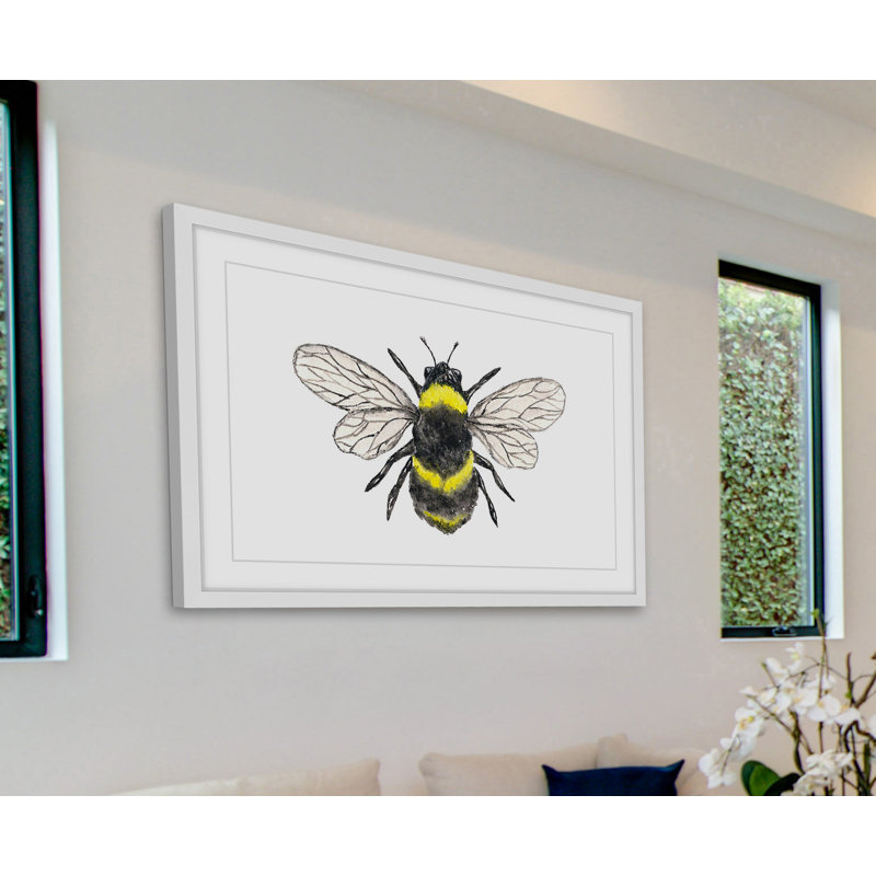 Thimble Sparrow - Single Picture Frame Painting, 41cm H x 61cm W x 3.81cm D