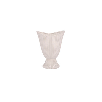 Pot en grès blanc