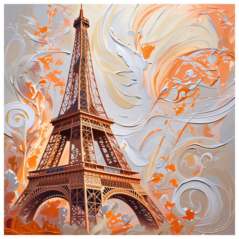 Coussin Tour Eiffel, coussins double face Architecture, 20 po x 20 po