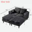 Chaise longue moderne à combinaison libre avec accoudoirs à double couche-1555463924