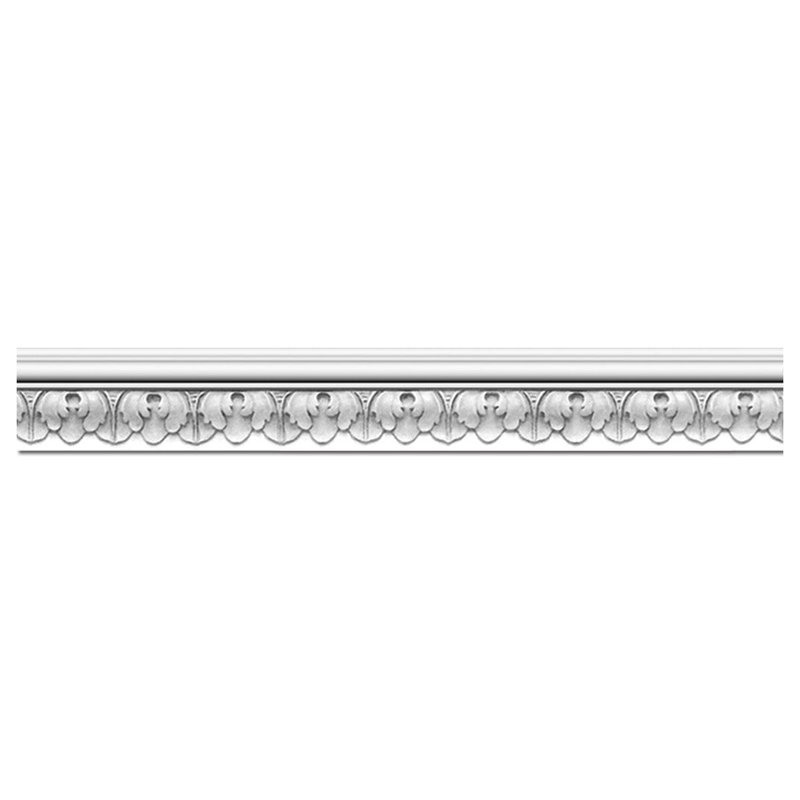 White Polyurethane Acanthus Leaf Crown Moulding 94.5"