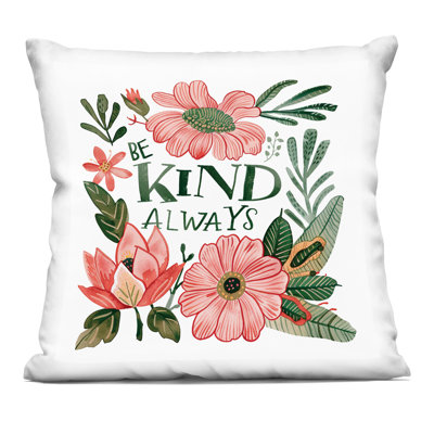 Coussin décoratif Be Kind Always Greenery