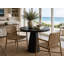 Catania 32 inches Round Table Distressed Black