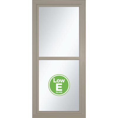 80 Series Split Fullview Low-E Glass Storm Door with Retractable Screen (handle sold separately)