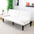 White , 67 - Inch, Bed, Cup Holder, Small Dormitory Spaces 2 Seat Solid Wood Frame, Foldable Design