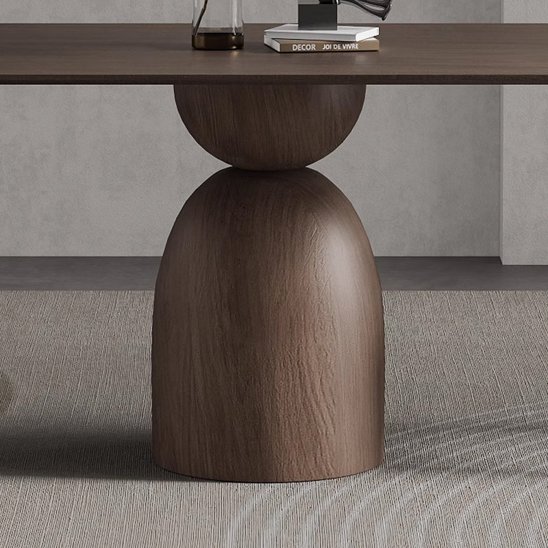 Tanusha Solid Wood Base Dining Table, 29.53"H x 62.99"L x 31.5"W