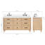Meuble-lavabo double avec comptoir ARIEL-131238905-131238901-99405064