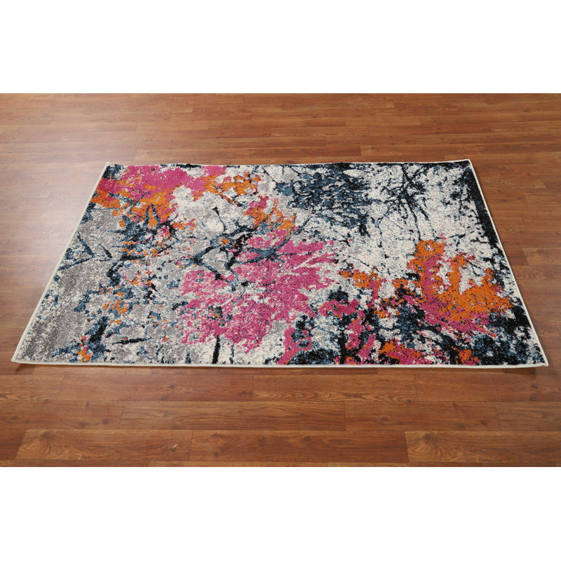 Contemporary Abstract Transitional Oriental Rug 3x5