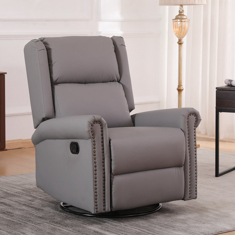 Fauteuil inclinable manuel pivotant à 360 degrés, Gris