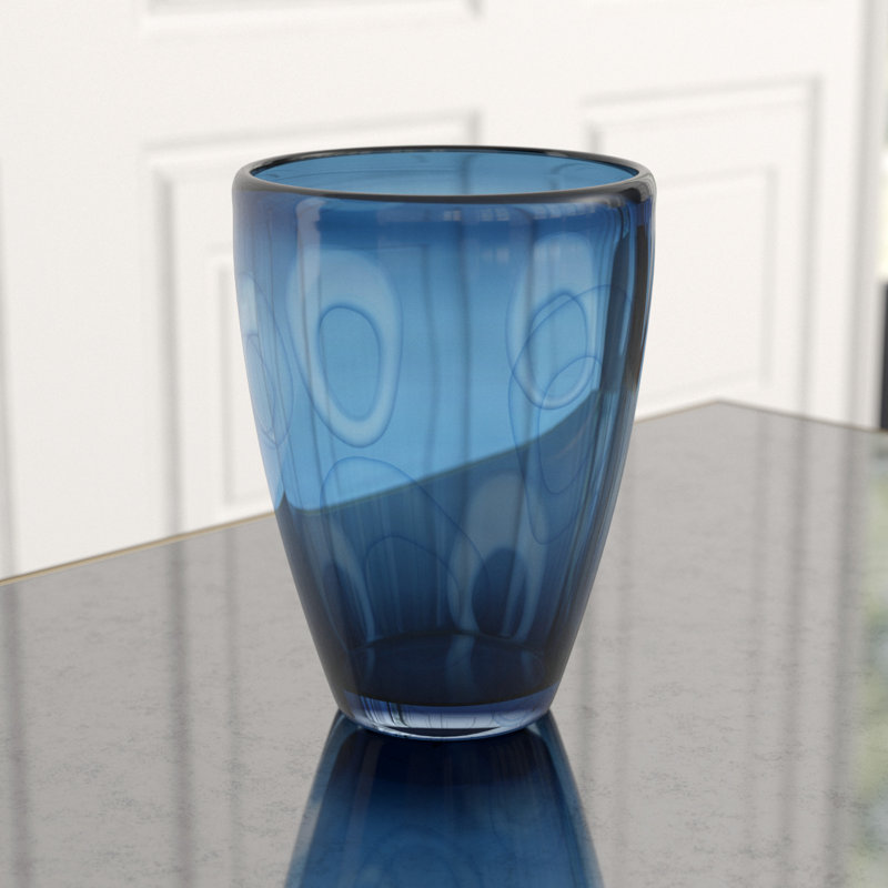 Royale Ceramic / Porcelain Table Vase, 10.5" H x 7.75" W x 7.75" D