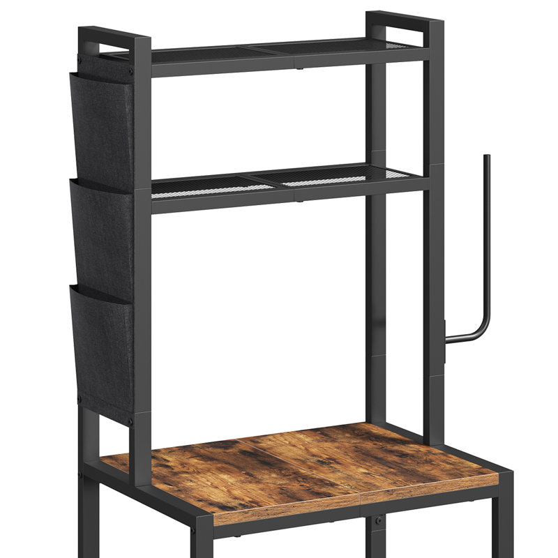 Étagère de boulanger à 3 niveaux avec mini tablette de réfrigérateur