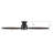 60"  3-Blade Flush Mounted Black Ceiling Fan with Remote Control, without Light-2135301076