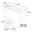 Bureau en bois massif de style musical-583762381