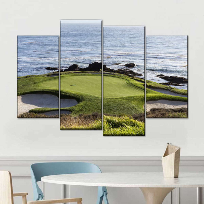 «Pebble Beach Golf Turf», reproduction d'art sur toile, H 22 po x l 36 po x P 1 po